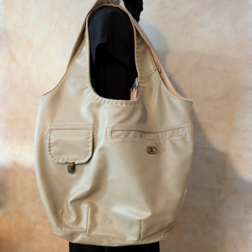Beuteltasche sandfarbig